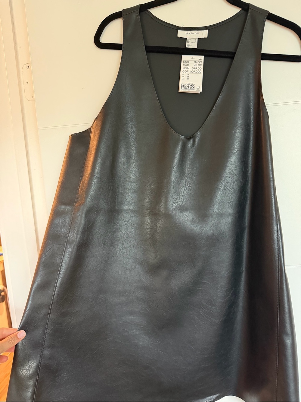 H&M Edition women’s faux leather dress NWT